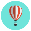 air, balloon, hot, travel, vacation svg vector icon