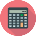 calc, calculating, calculator, digital svg vector icon