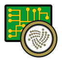 coin, cryptocurrency, currency, digital, exchange, iota, wallet svg vector icon