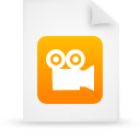 document, file, orange, paper icon