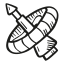 battlestar gallactica, fan art, ring, scifi, ship svg vector icon