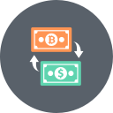 banking, bitcoin, currency, dollar, exchange, finance, money svg vector icon