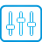 basic, blue, equalizer icon