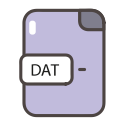 dat, dat , documents, file, folder svg vector icon