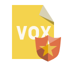 file,format,vox,shield icon