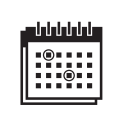 calendar, organizer svg vector icon