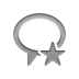 speech,balloon,star icon