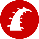 circle, programming, rails, round , ruby, ruby rails svg vector icon