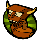 robot,devil icon