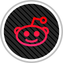 media, online, reddit, social svg vector icon
