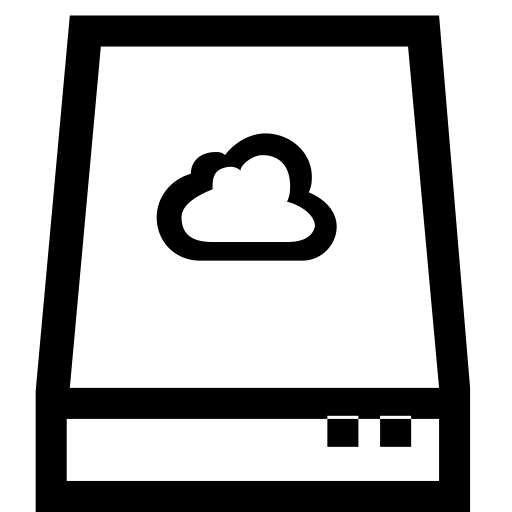Enterprise Cloud Disk svg vector icon