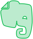 evernote, line, social, transparent svg vector icon