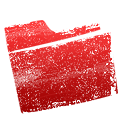 red,folder icon