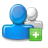add, group, person icon