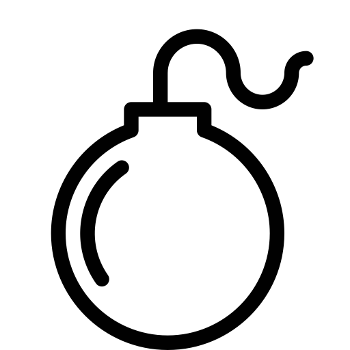 Bomb svg vector icon