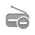 radio,delete icon