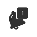 alert, bell, notification, twitter svg vector icon