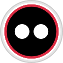 flickr, media, online, social svg vector icon