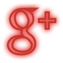 google, media, neon, set, social icon