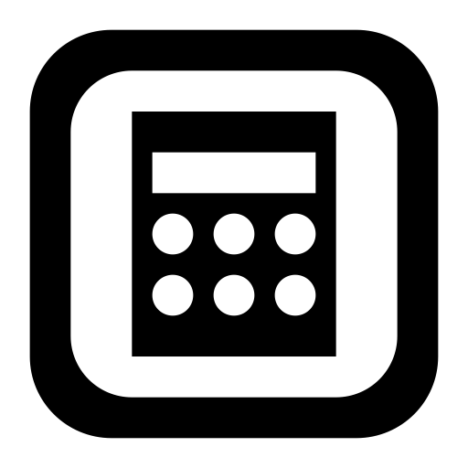Calculator svg vector icon