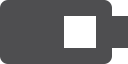 battery, half svg vector icon