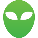 alien, alien head, fantastic, green, mask, sci fi, ufo, unknown svg vector icon