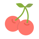 berries, berry, cherries, cherry, food, fruit, spring svg vector icon