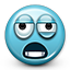 crazy, emot, overworked, paranoid, smiley, smiley face, tired icon