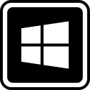 media, social, windows svg vector icon