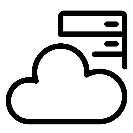 Cloud Host svg vector icon