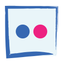 flckr, media, social svg vector icon