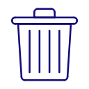 clean, delete, garbage, recycle bin, trash svg vector icon