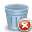 delete, trashcan icon