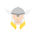 hero, suer hero, thor, wings svg vector icon