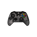 controller, force, gamer, grey, xbox one svg vector icon