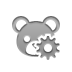 teddy,bear,gear icon