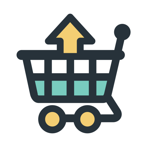 Color Blocks Shopping, Moving Out svg vector icon