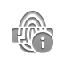 fingerprint,reader,info icon