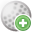 add, golfball icon