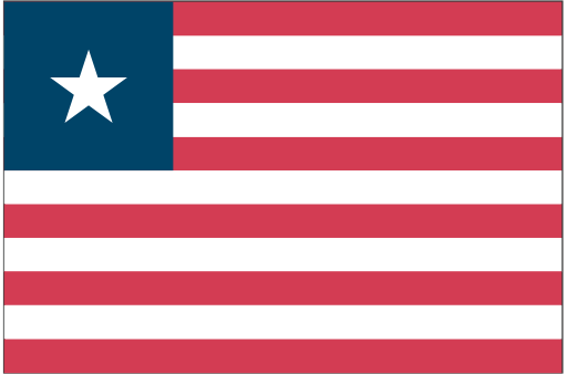 Liberia svg vector icon