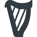 harph, instrument, music svg vector icon