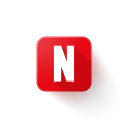 logo, netflix svg vector icon