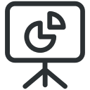 analytics, chart, diagram, graph, marketing, pie, presentation svg vector icon