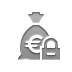 money,bag,euro,lock icon