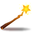 witch,stick icon