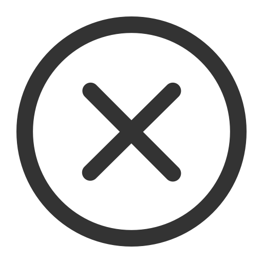 Round Close svg vector icon