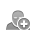 user,sleep,add icon