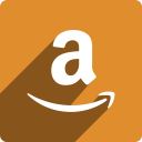 amazon, media, shadow, social, square svg vector icon