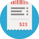 bill, receipt svg vector icon