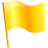 banner, checkbox, ensign, flag, pennant, pennon, small flag, yellow icon